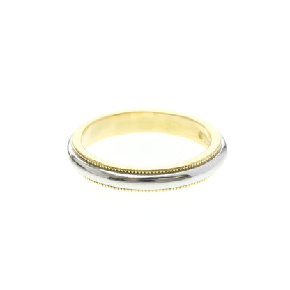 Tiffany Milgrain · Platinum & 18K Yellow Gold