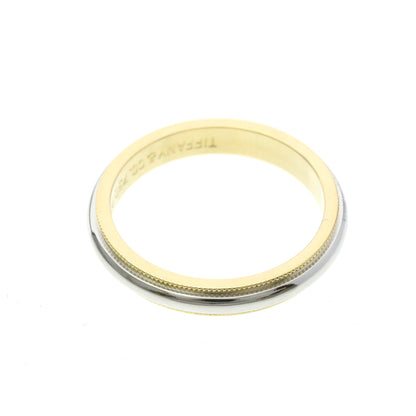 Tiffany Milgrain · Platinum & 18K Yellow Gold
