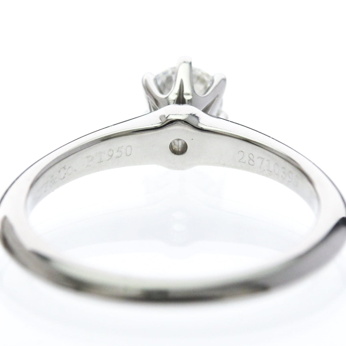 Tiffany Classic Solitaire · Platinum · Diamond · Size 4 (EU 47.5)