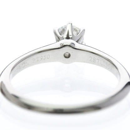 Tiffany Classic Solitaire · Platinum · Diamond · Size 4 (EU 47.5)