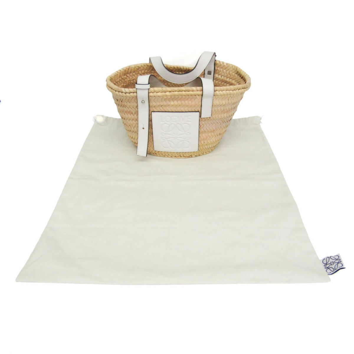 Loewe Basket · Small · Palm Leaf