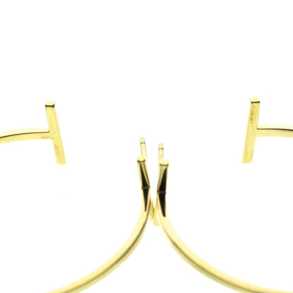 Tiffany T Wire · Hoops · 18K Yellow Gold