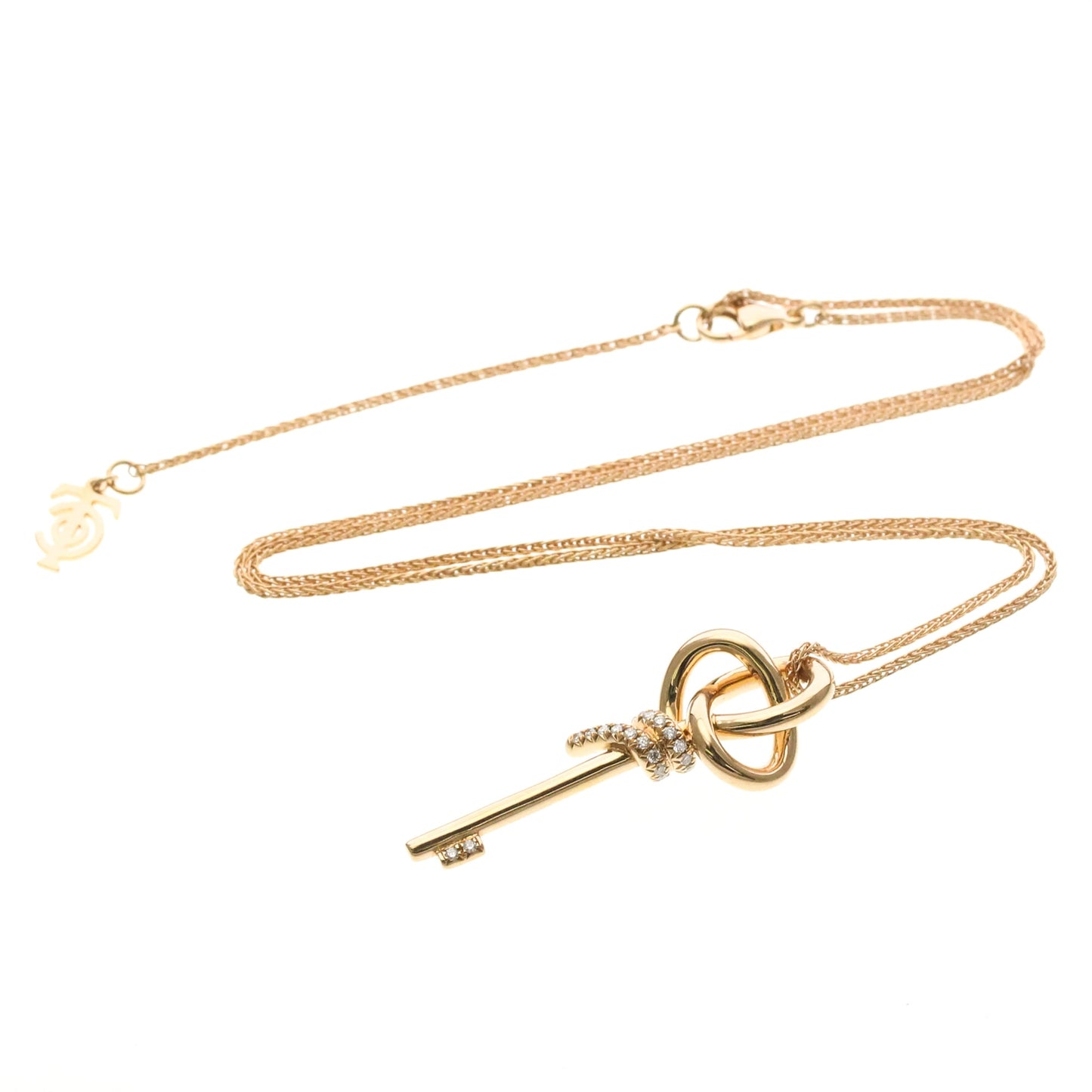 Tiffany Knot Key · 18K White Gold · Diamond