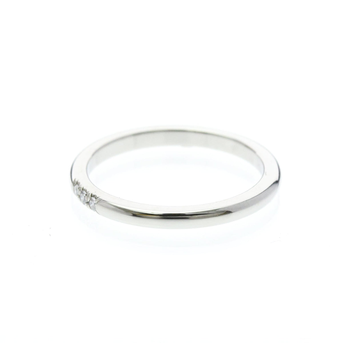 Tiffany Forever · Platinum · 3 Diamond Band · Size 6 (EU 55)
