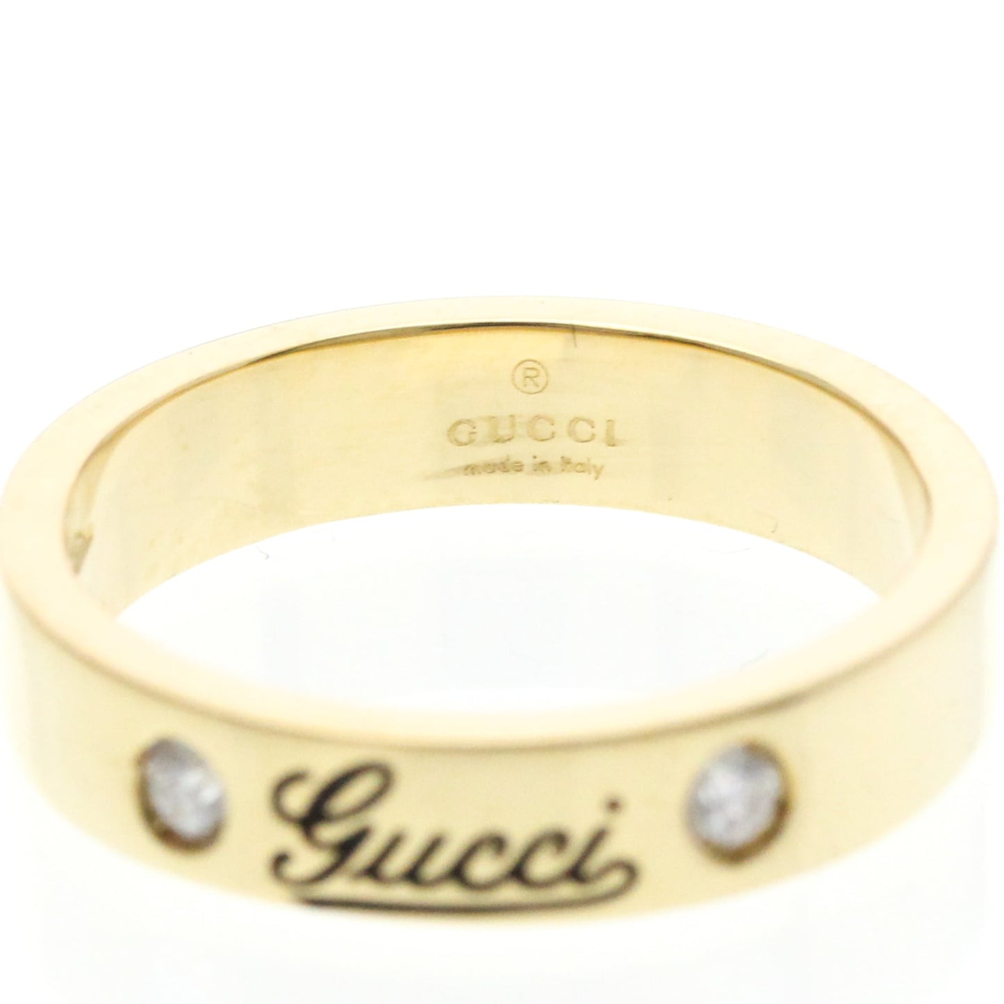 Gucci Icon · Diamond Band · 18K Yellow Gold