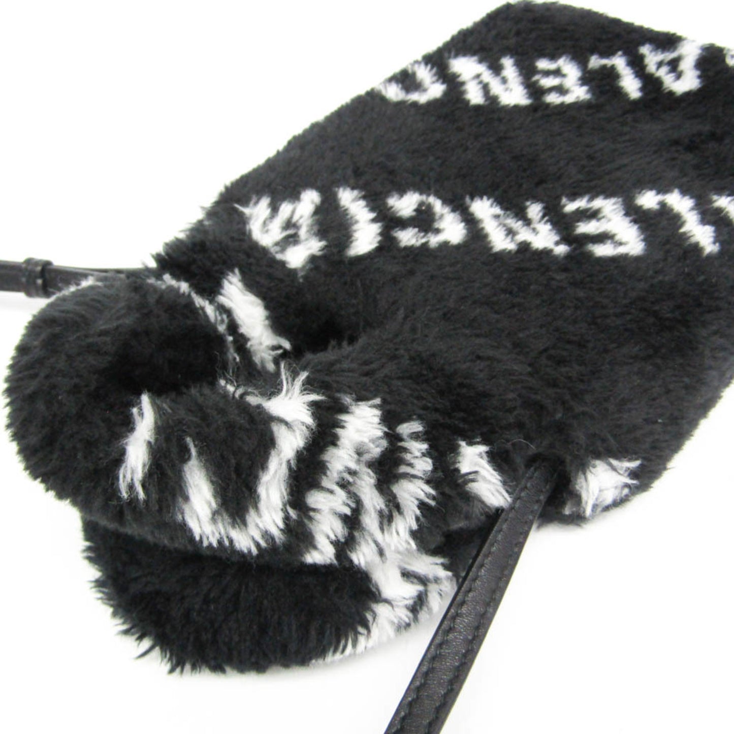 Balenciaga Everyday Phone Holder · Faux Fur