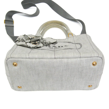 Prada Canapa · Denim · Flower Corsage