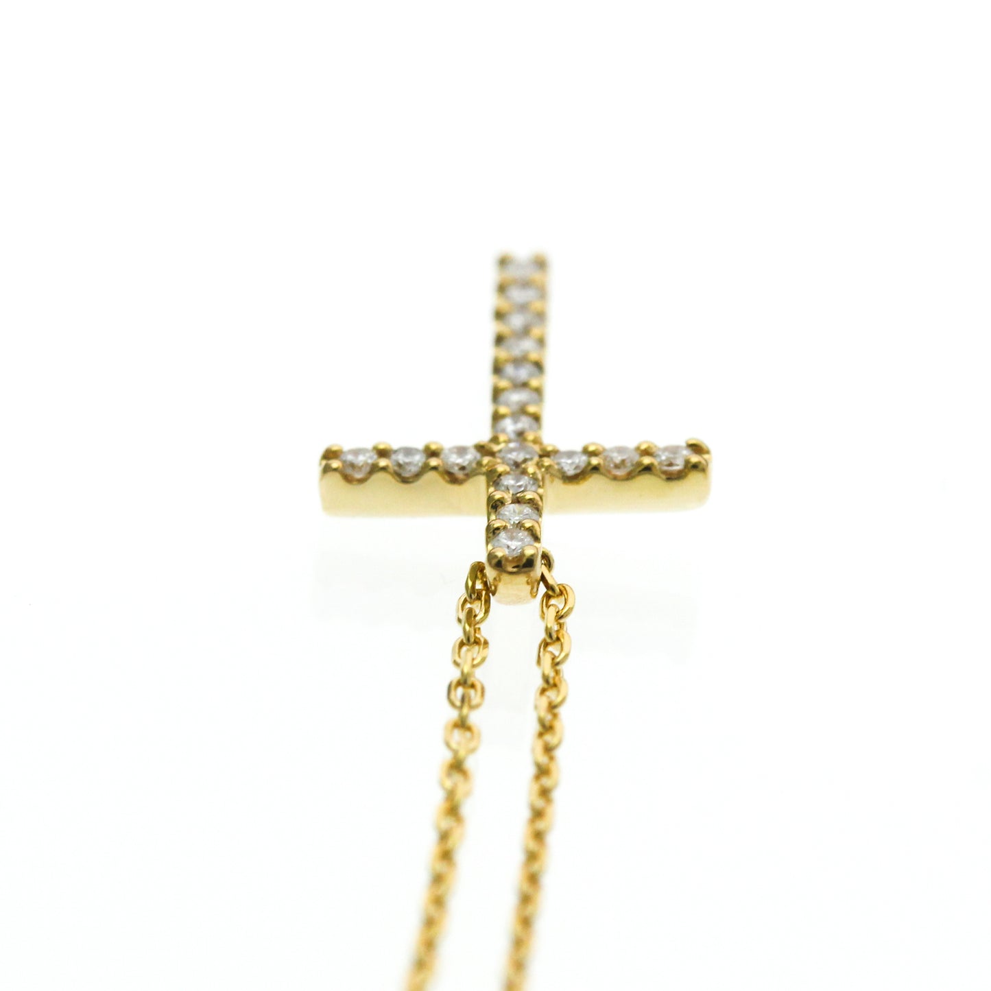 Star Jewelry Cross · 18K Yellow Gold · Diamond