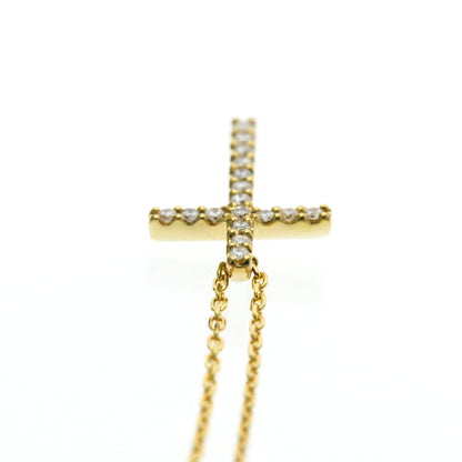 Star Jewelry Cross · 18K Yellow Gold · Diamond