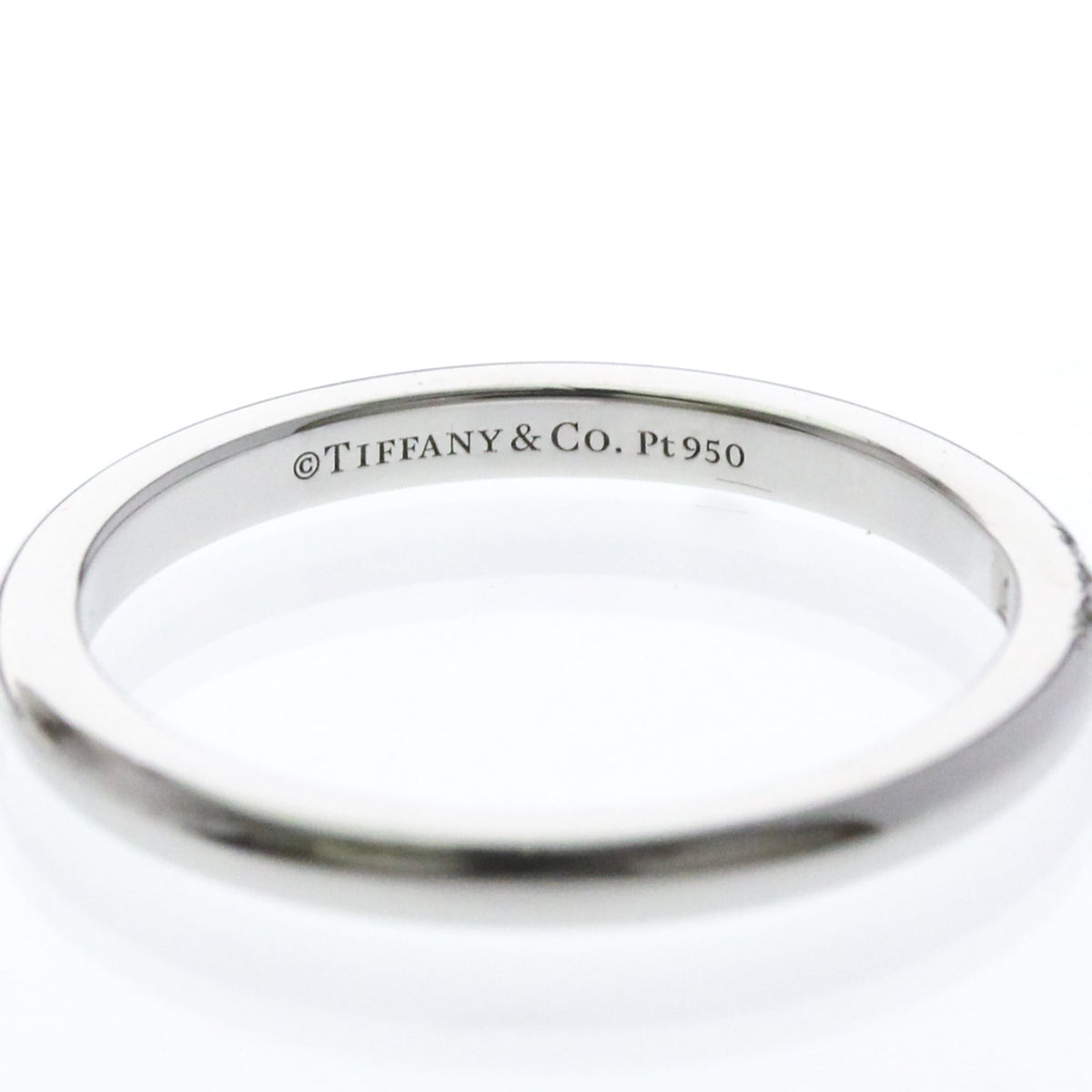 Tiffany Forever · Platinum · 3 Diamond Band · Size 6 (EU 55)