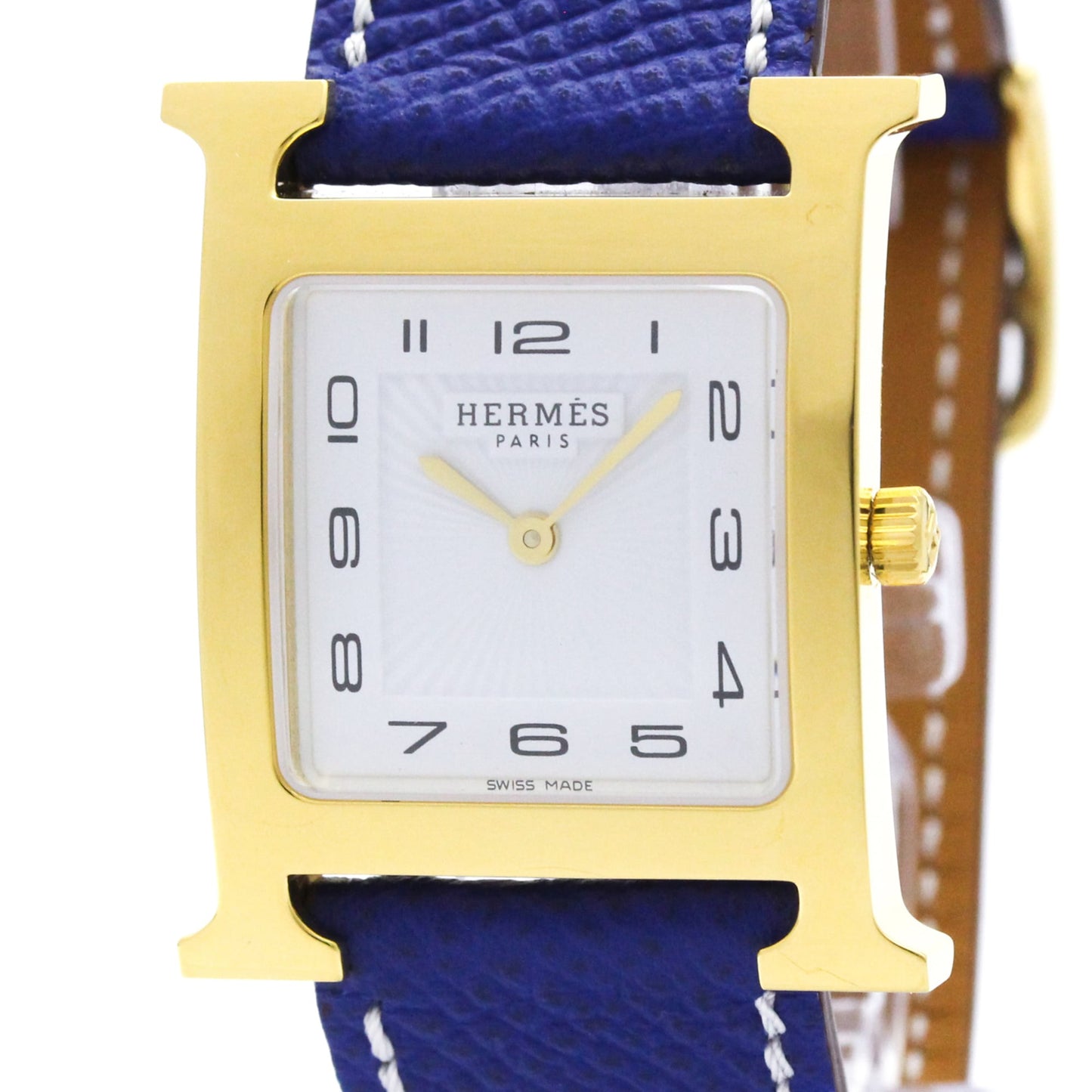 Hermès Heure H · Gold Plated · Quartz