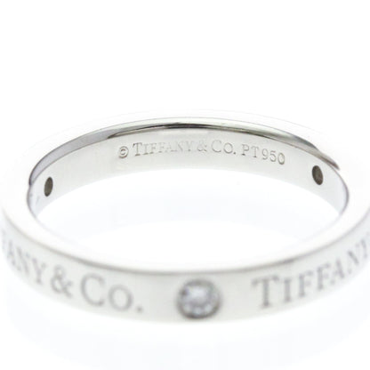 Tiffany Flat Band · Three Diamonds · Platinum