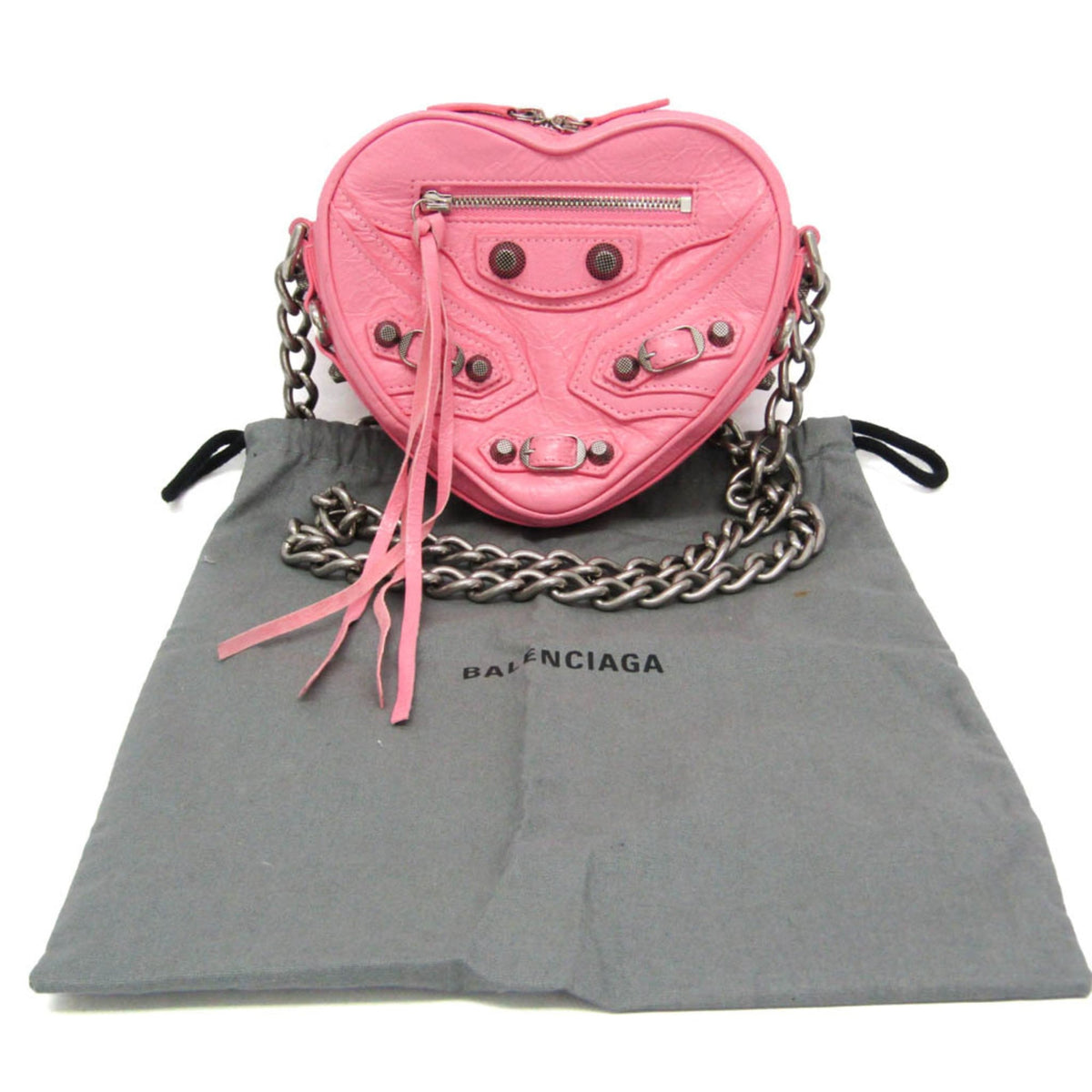 Balenciaga Le Cagol Heart Chain · Leather
