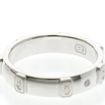 Harry Winston HW Logo · Diamond · 18K White Gold