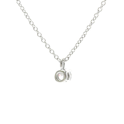 Tiffany Solitaire Diamond · Platinum Necklace