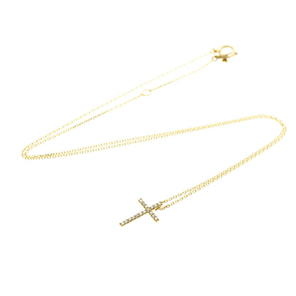 Star Jewelry Cross · 18K Yellow Gold · Diamond