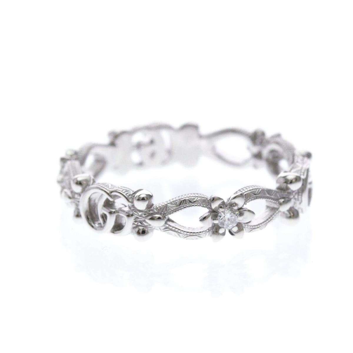 Gucci Flora Diamond · 18K White Gold