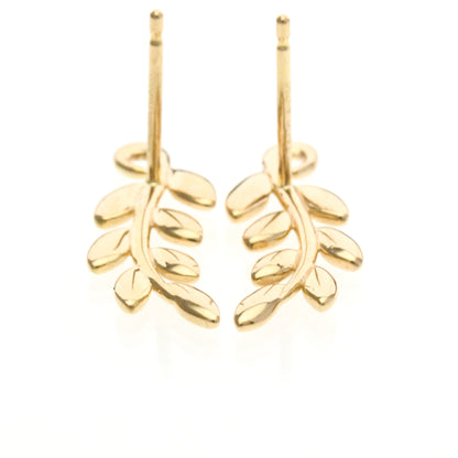 Tiffany Olive Leaf · Rose Gold Studs