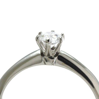 Tiffany Solitaire · Platinum · 0.22ct Diamond · Size 5 (EU 52.5)