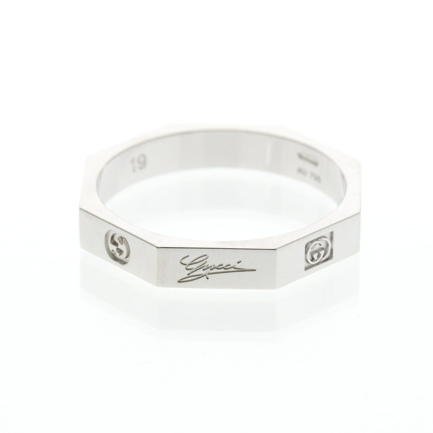 Gucci Octagonal Ring · 18K White Gold