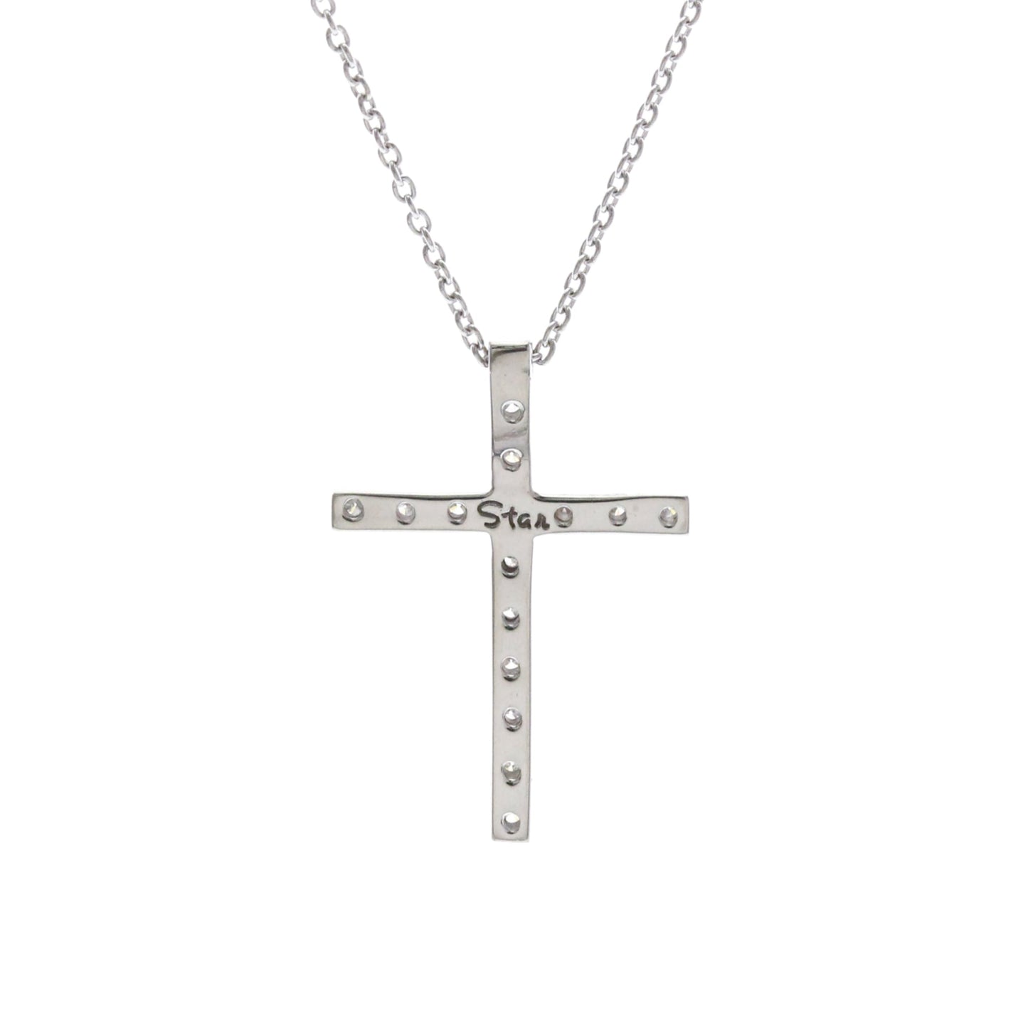 Star Jewelry Diamond Cross · 18K White Gold