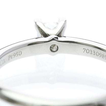 Tiffany Solitaire · Platinum · Diamond 0.22ct · Size 4 (EU 50)