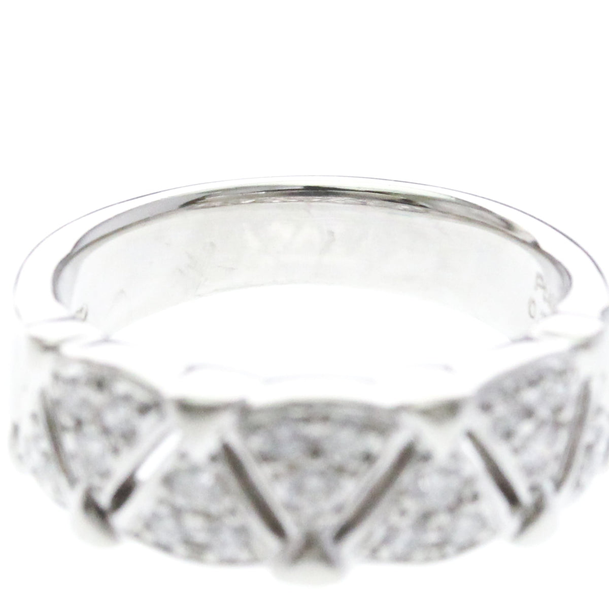 Mikimoto Diamond · Platinum950 · Band Ring · Size 6 (EU 55)