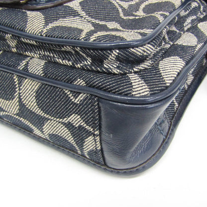 Coach Signature · Denim & Patent Leather