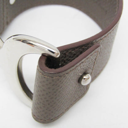 Hermès Pavane · Étoupe Leather Bangle