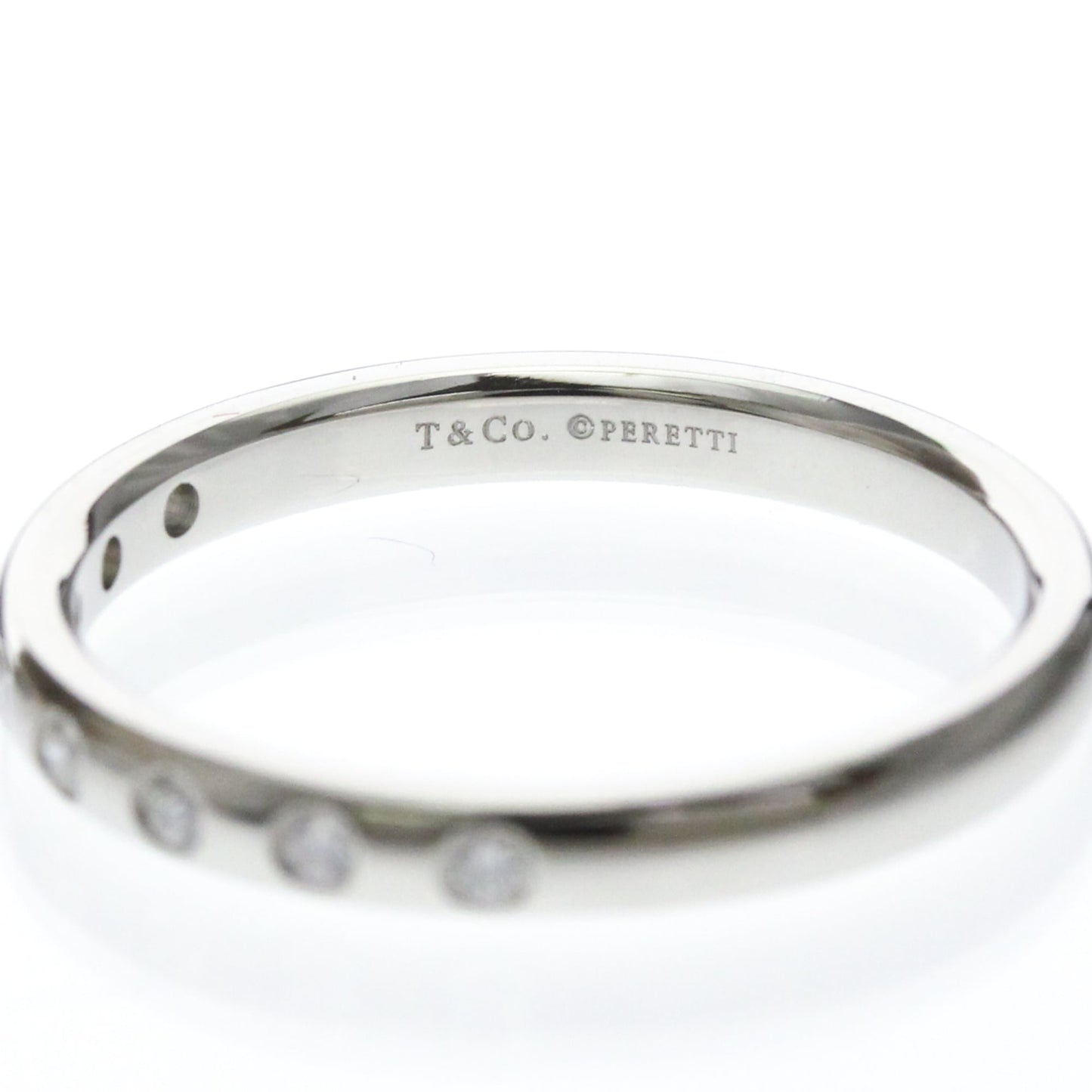 Tiffany Stacking Band · 8 Diamonds · Platinum