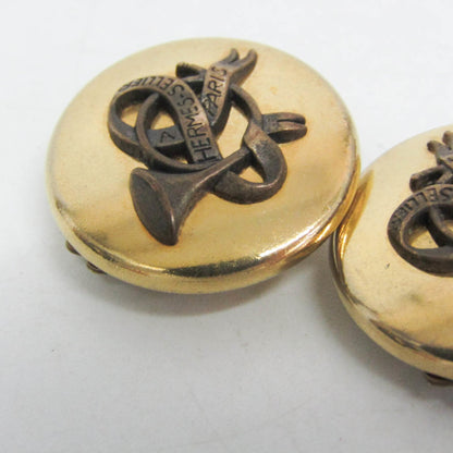 Hermes Horn Ribbon · Clip Earrings