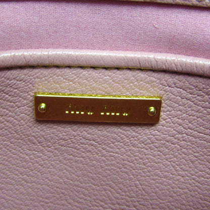 Miu Miu Madras · Leather Shoulder Bag
