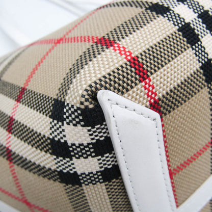 Burberry Small London · Canvas Checked Tote