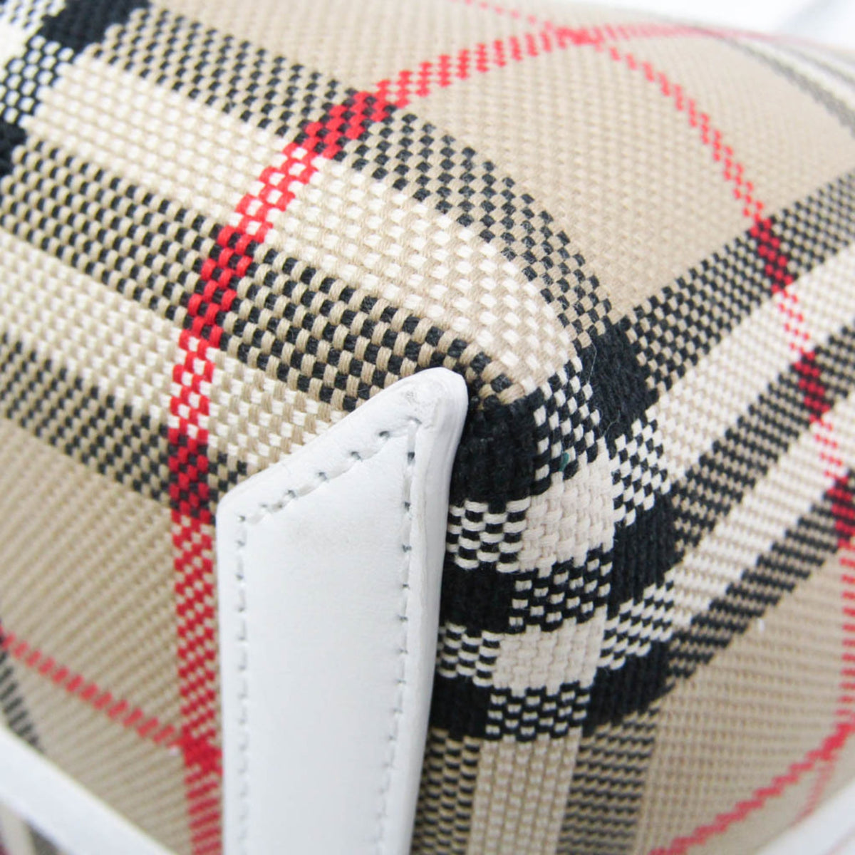 Burberry Small London · Canvas Checked Tote