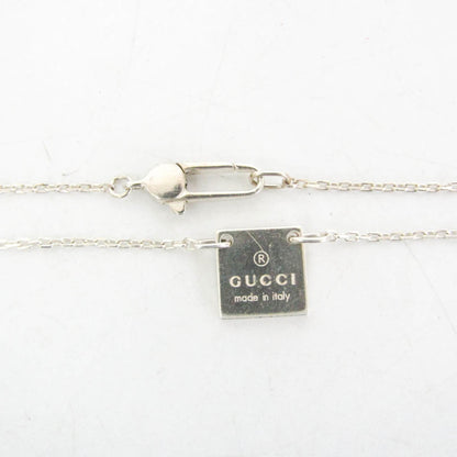 Gucci Square Plate · Sterling Silver Pendant