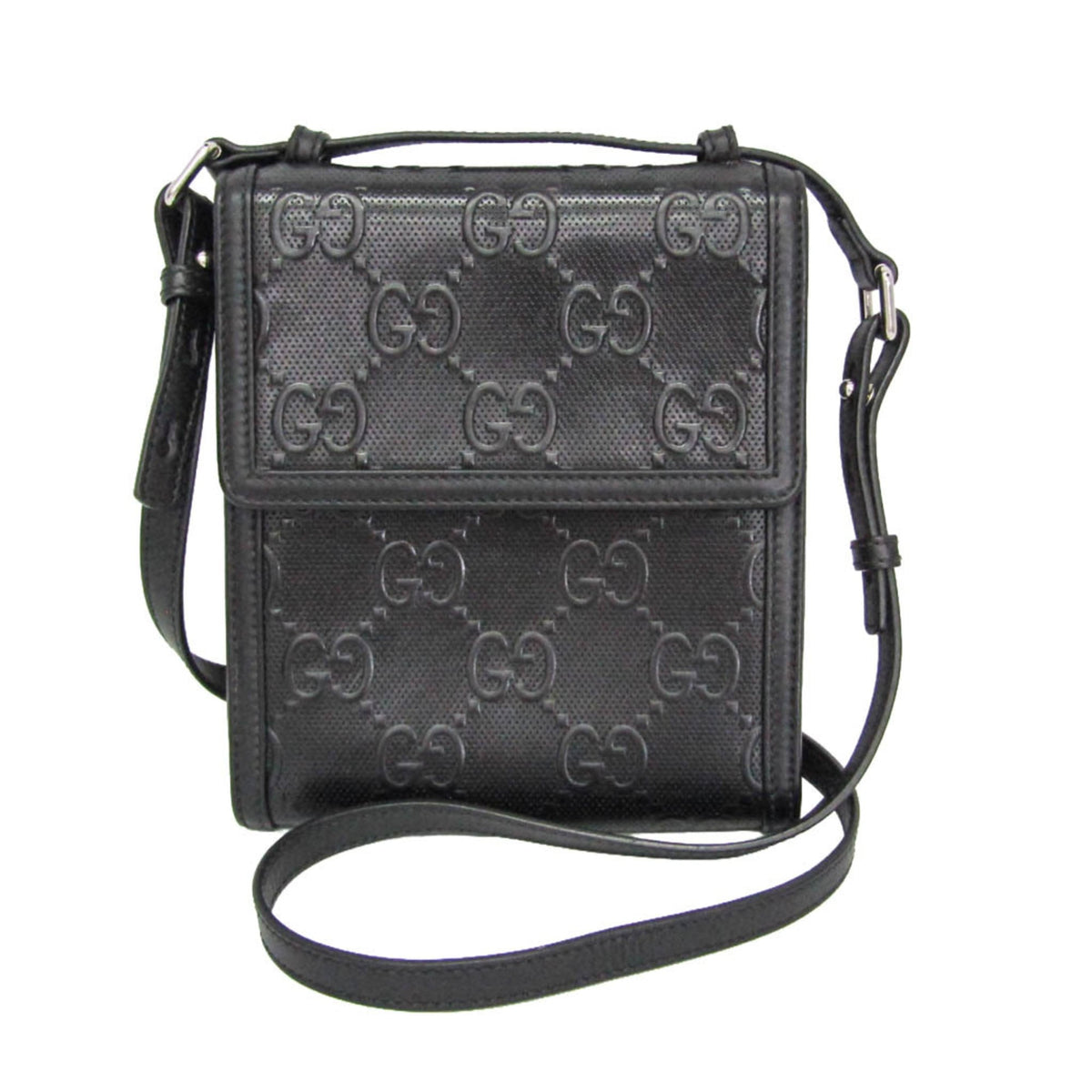 Gucci GG Embossed Crossbody · Leather