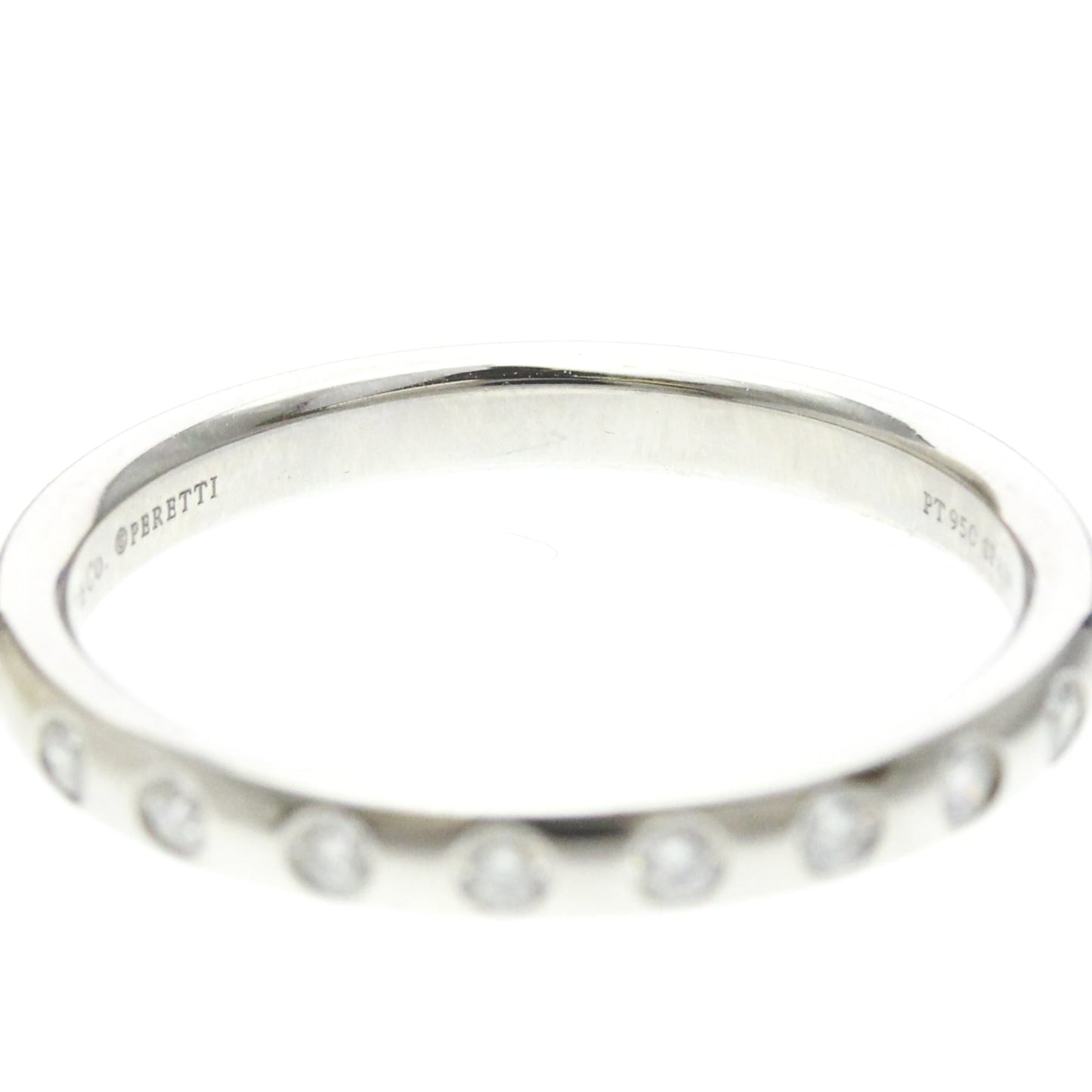Tiffany Stacking Band · Platinum · 8 Diamonds