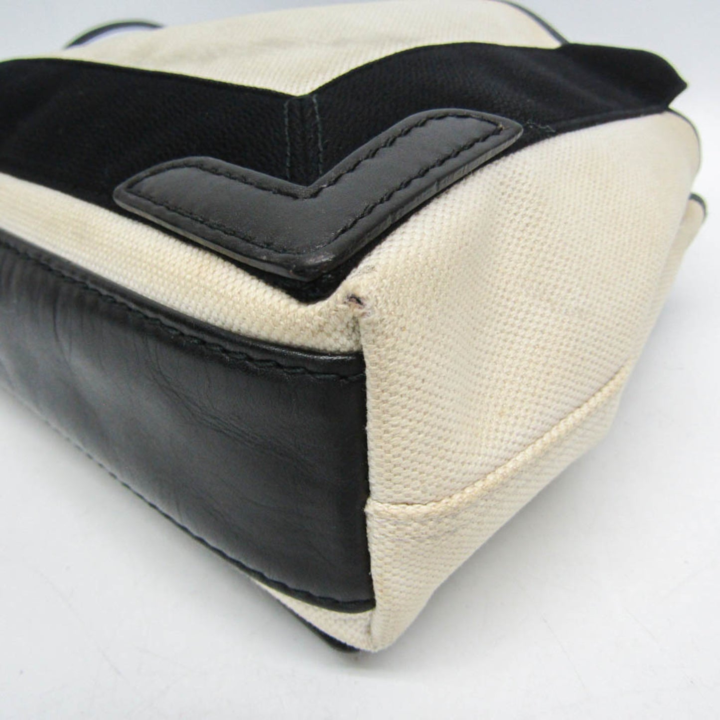 Balenciaga Navy Cabas XS · Canvas & Leather
