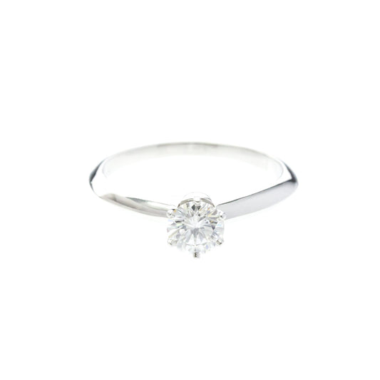 Tiffany Solitaire · Platinum · Diamond · Size 6 (EU 52.5)