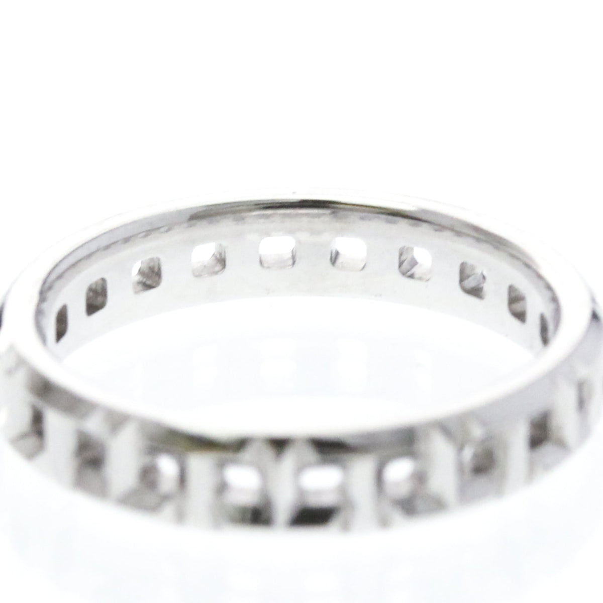 Tiffany T True Narrowing · 18K White Gold · Size 5 (EU 52.5)