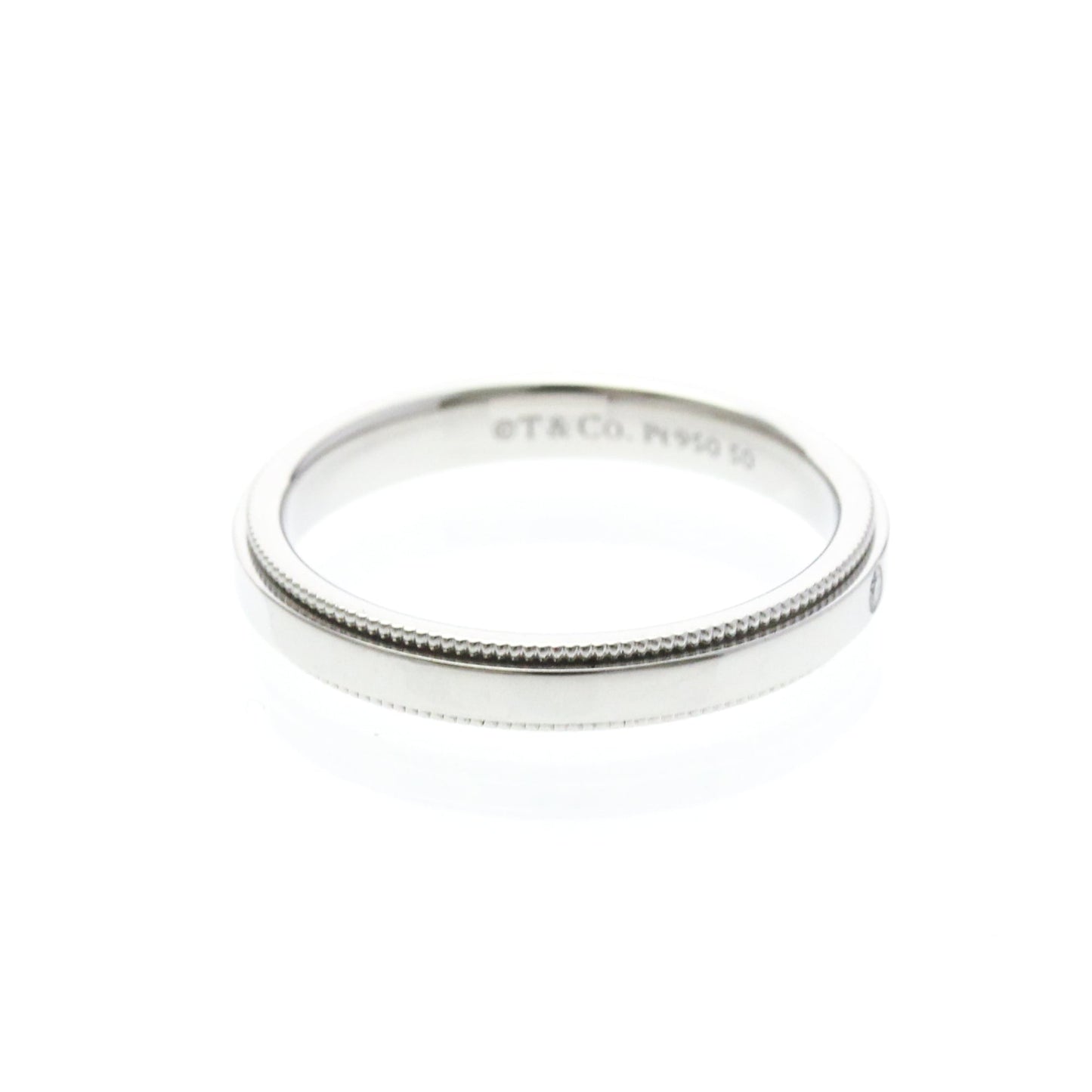 Tiffany Milgrain Band Ring · Platinum