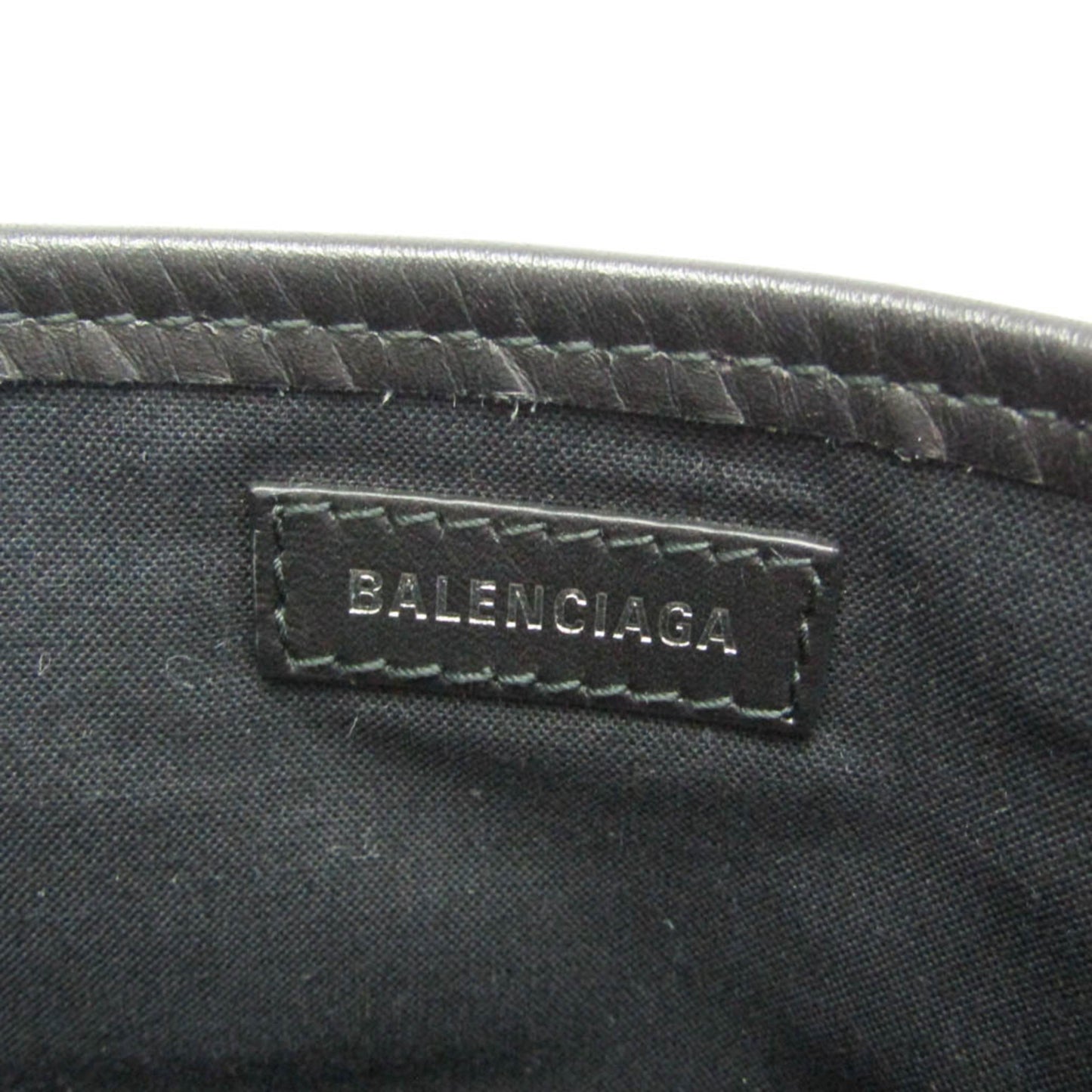 Balenciaga Navy Cabas XS · Canvas & Leather
