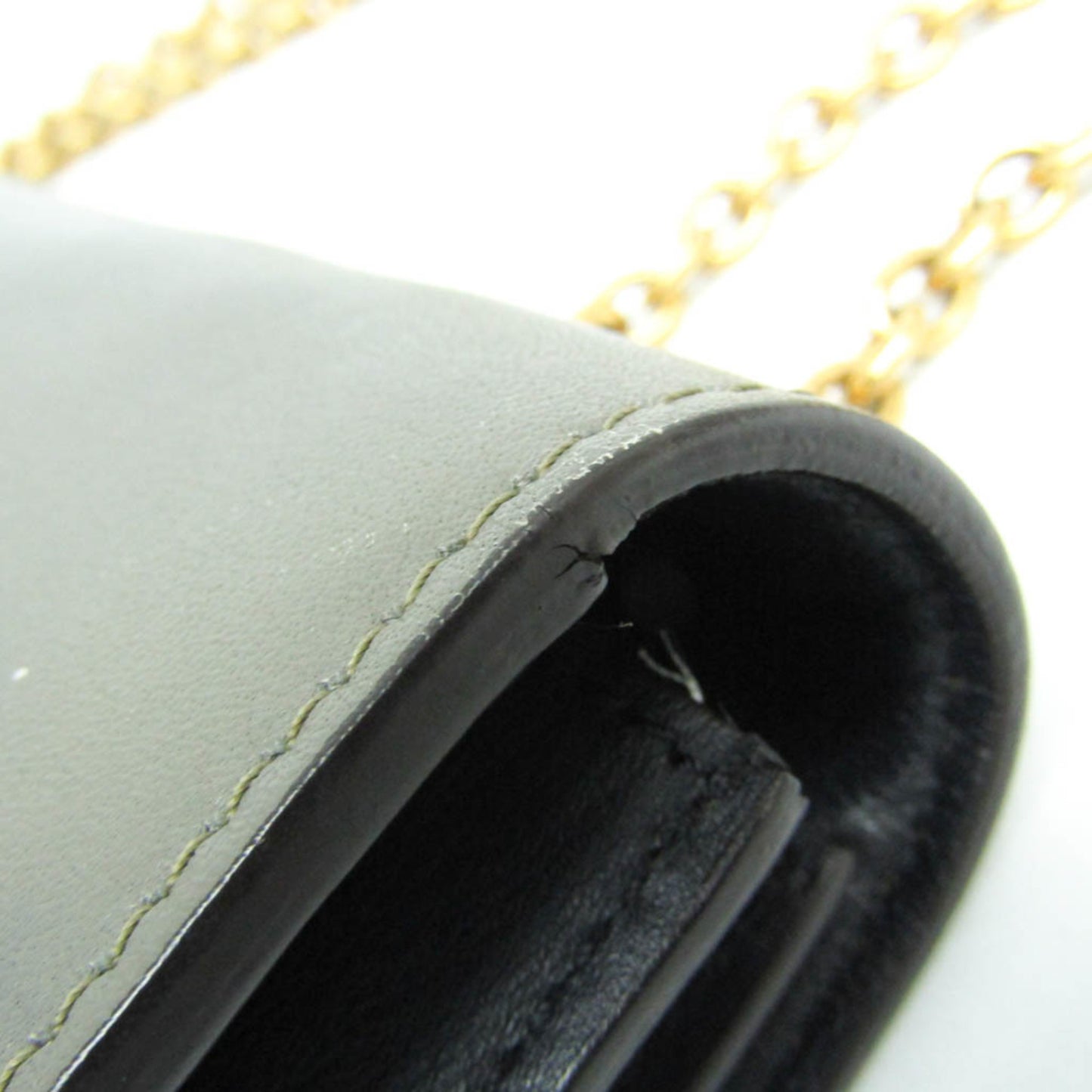 Celine Chain Flap · Tricolor Leather