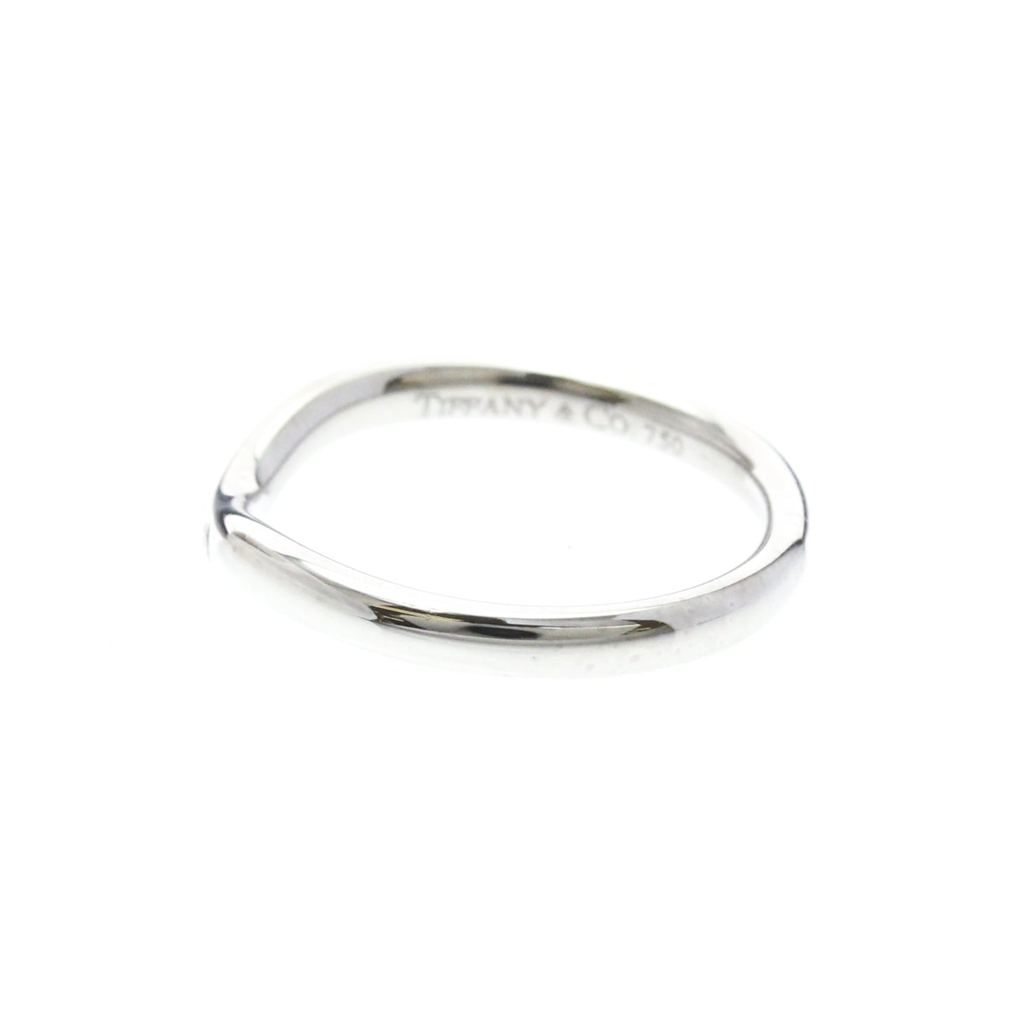 Tiffany Curved Band · Platinum · Diamonds
