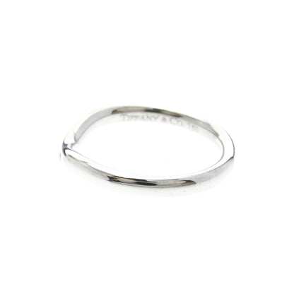 Tiffany Curved Band · Platinum · Diamonds