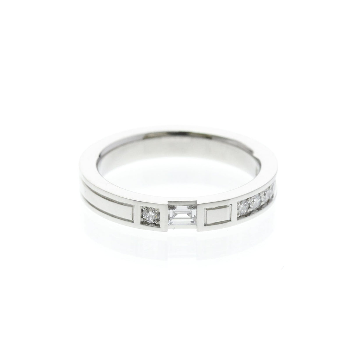 Harry Winston Traffic · Platinum · Diamond · Size 4.5 (EU 51.25)