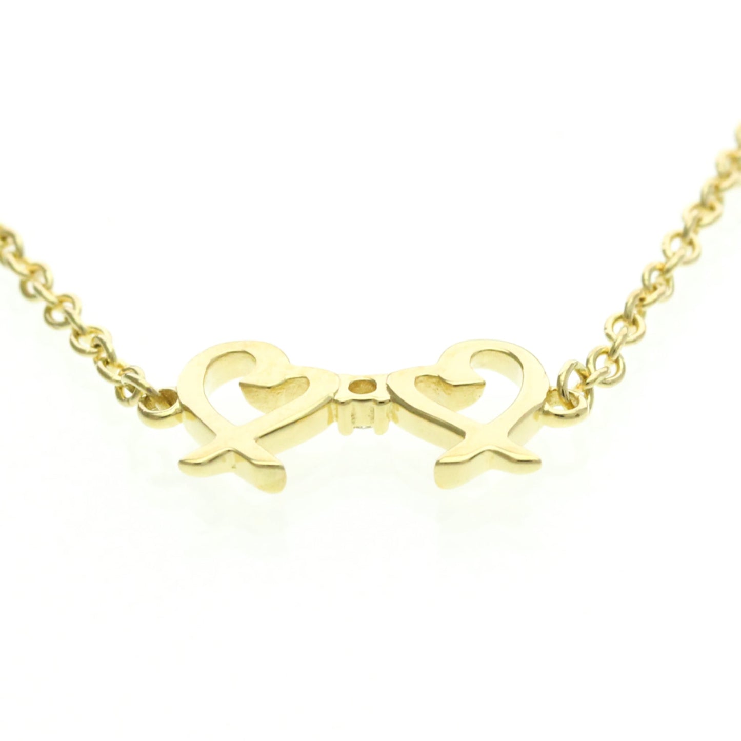 Tiffany Double Loving Heart · 18K Yellow Gold