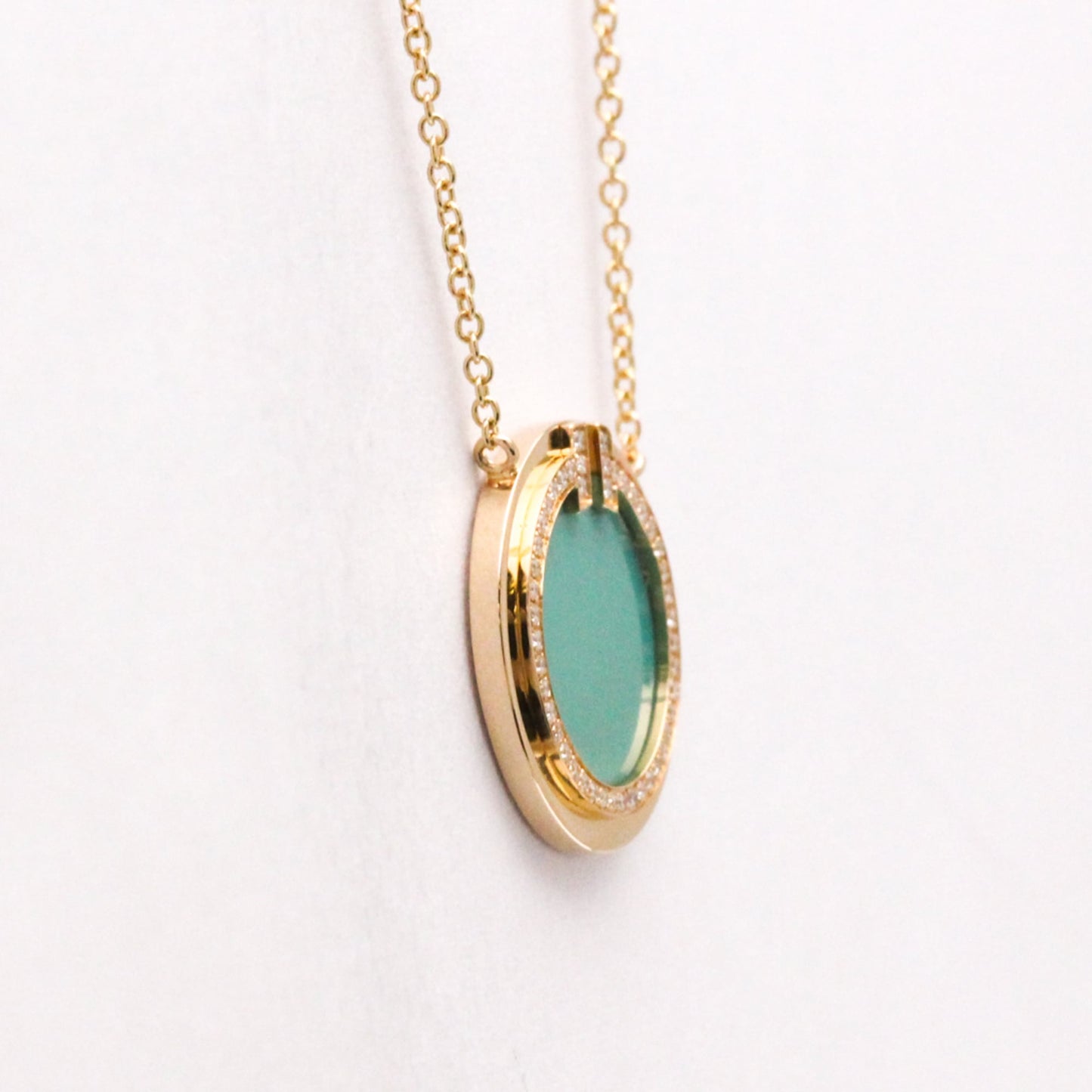Tiffany T Two · Turquoise Diamond · Rose Gold