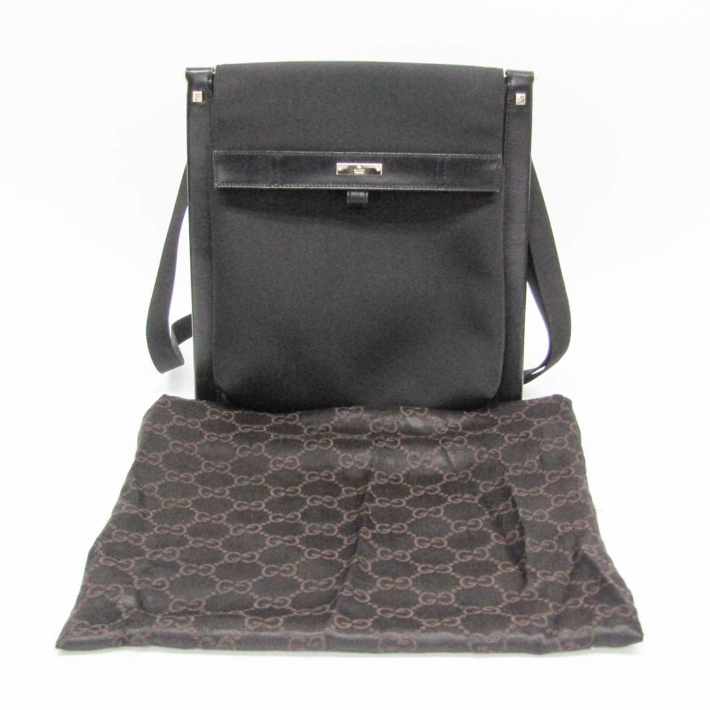 Gucci Nylon & Leather Shoulder Bag