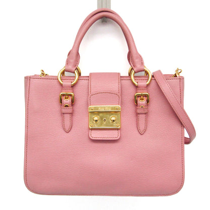 Miu Miu Madras · Leather Shoulder Bag